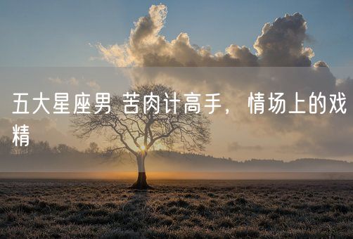 五大星座男 苦肉计高手，情场上的戏精(图1)