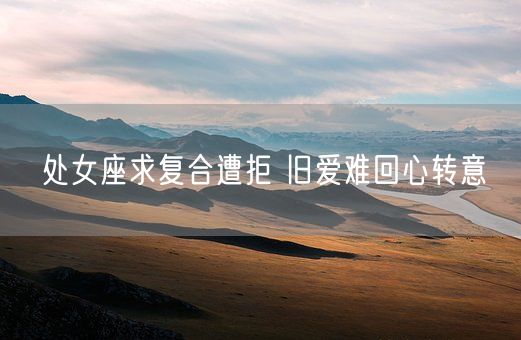 处女座求复合遭拒 旧爱难回心转意(图1)