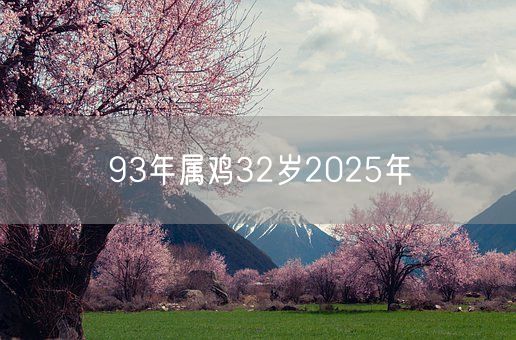 93年属鸡32岁2025年(图1)