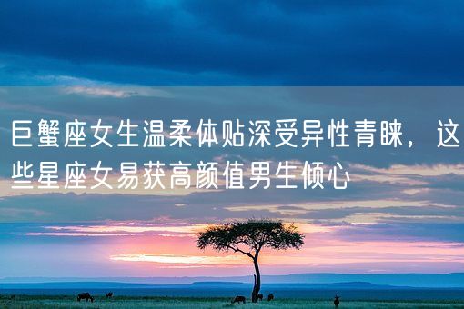 巨蟹座女生温柔体贴深受异性青睐,这些星座女易获高颜值男生倾心(图1) 巨蟹座女生温柔体贴深受异性青睐,这些星座女易获高颜值男生倾心(图1)