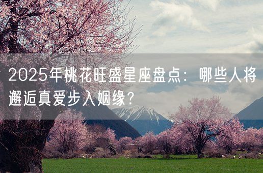 2025年桃花旺盛星座盘点：哪些人将邂逅真爱步入姻缘？(图1)