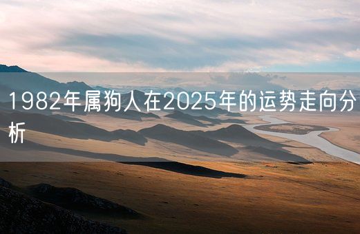 1982年属狗人在2025年的运势走向分析(图1)