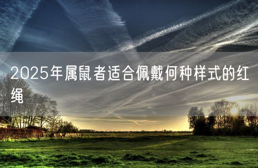 2025年属鼠者适合佩戴何种样式的红绳(图1) 2025年属鼠者适合佩戴何种样式的红绳(图1)