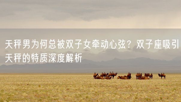 天秤男为何总被双子女牵动心弦？双子座吸引天秤的特质深度解析(图1)