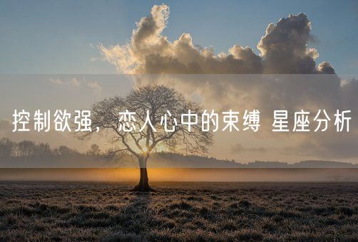 控制欲强，恋人心中的束缚 星座分析(图1)