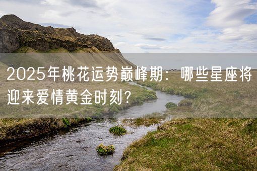 2025年桃花运势巅峰期:哪些星座将迎来爱情黄金时刻?(图1) 2025年桃花运势巅峰期:哪些星座将迎来爱情黄金时刻?(图1)