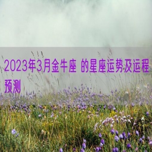 2023年3月金牛座 的星座运势及运程预测