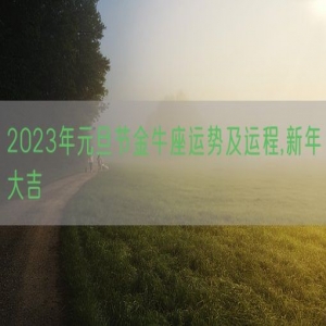 2023年元旦节金牛座运势及运程,新年大吉