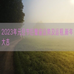 2023年元旦节巨蟹座运势及运程,新年大吉