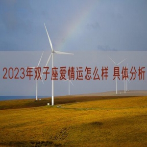 2023年双子座爱情运怎么样 具体分析