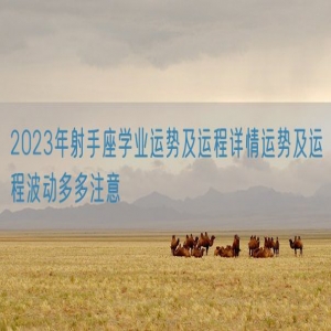 2023年射手座学业运势及运程详情运势及运程波动多多注意