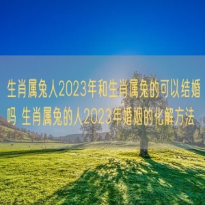 生肖属兔人2023年和生肖属兔的可以结婚吗 生肖属兔的人2023年婚姻的化解方法