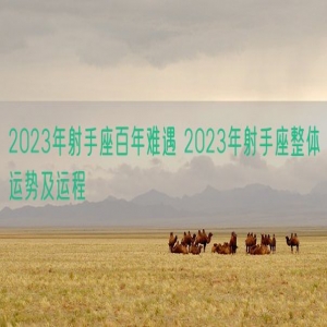 2023年射手座百年难遇 2023年射手座整体运势及运程