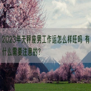 2023年天秤座男工作运怎么样旺吗 有什么需要注意的？    