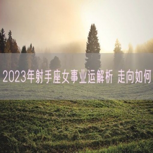 2023年射手座女事业运解析 走向如何