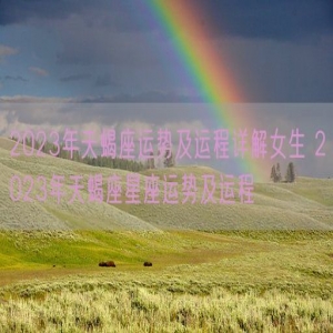 2023年天蝎座运势及运程详解女生 2023年天蝎座星座运势及运程