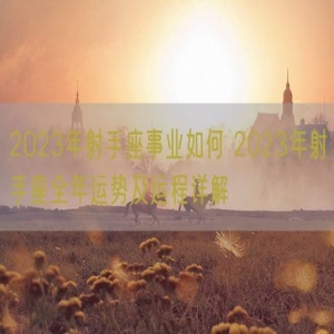 2023年射手座事业如何 2023年射手座全年运势及运程详解