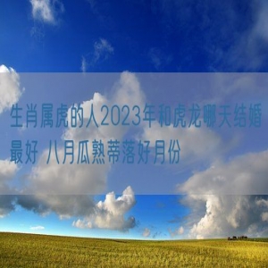 生肖属虎的人2023年和虎龙哪天结婚最好 八月瓜熟蒂落好月份