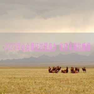 2023年必会领证的星座女 收获幸福的婚姻