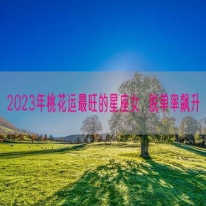 2023年桃花运最旺的星座女  脱单率飙升