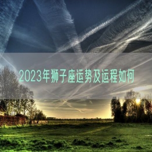 2023年狮子座运势及运程如何