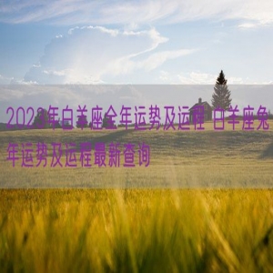 2023年白羊座全年运势及运程 白羊座兔年运势及运程最新查询