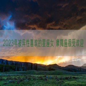 2023年被异性喜欢的星座女 摩羯座很受欢迎