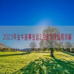 2023年金牛座事业运2月运势及运程详解