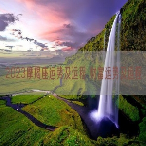 2023摩羯座运势及运程 财富运势及运程 