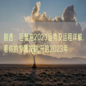 剧透：巨蟹座2023运势及运程详解,看你的专属攻略,开启2023年