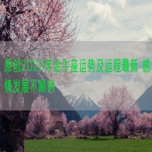 原创2023年金牛座运势及运程最新 感情发展不顺利