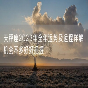 天秤座2023年全年运势及运程详解 机会不多好好把握