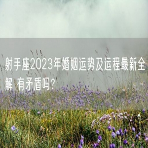 射手座2023年婚姻运势及运程最新全解 有矛盾吗？