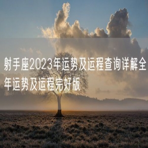 射手座2023年运势及运程查询详解全年运势及运程完好版