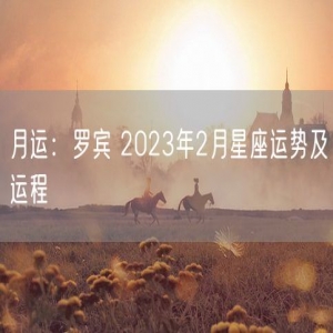 月运：罗宾 2023年2月星座运势及运程