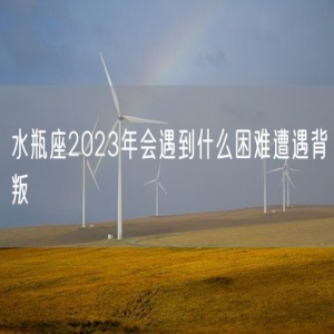 水瓶座2023年会遇到什么困难遭遇背叛