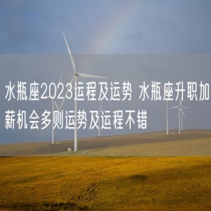 水瓶座2023运程及运势 水瓶座升职加薪机会多则运势及运程不错