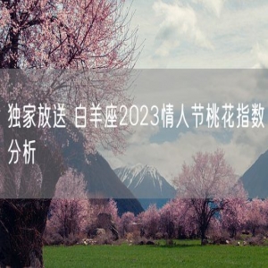 独家放送 白羊座2023情人节桃花指数分析
