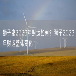 狮子座2023年财运如何？狮子2023年财运整体变化