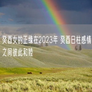 癸酉女的正缘在2023年 癸酉日柱感情之间彼此和睦