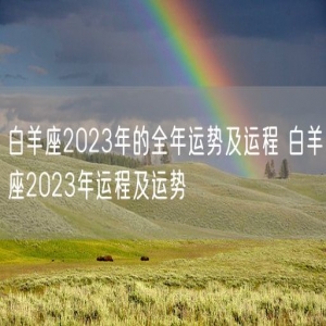 白羊座2023年的全年运势及运程 白羊座2023年运程及运势