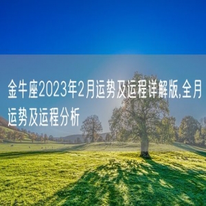 金牛座2023年2月运势及运程详解版,全月运势及运程分析
