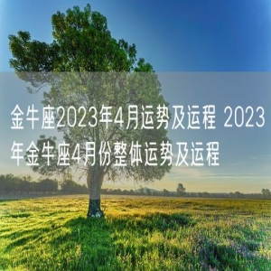 金牛座2023年4月运势及运程 2023年金牛座4月份整体运势及运程