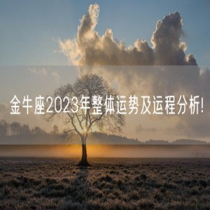 金牛座2023年整体运势及运程分析!