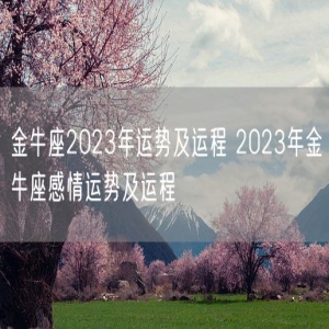 金牛座2023年运势及运程 2023年金牛座感情运势及运程