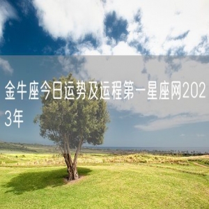金牛座今日运势及运程第一星座网2023年