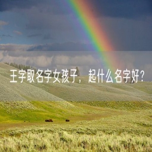王字取名字女孩子，起什么名字好？