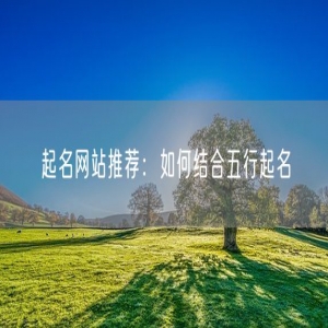 起名网站推荐：如何结合五行起名