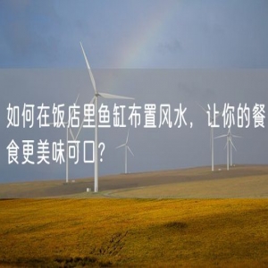 如何在饭店里鱼缸布置风水，让你的餐食更美味可口？