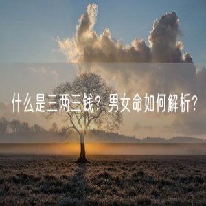 什么是三两三钱?男女命如何解析?